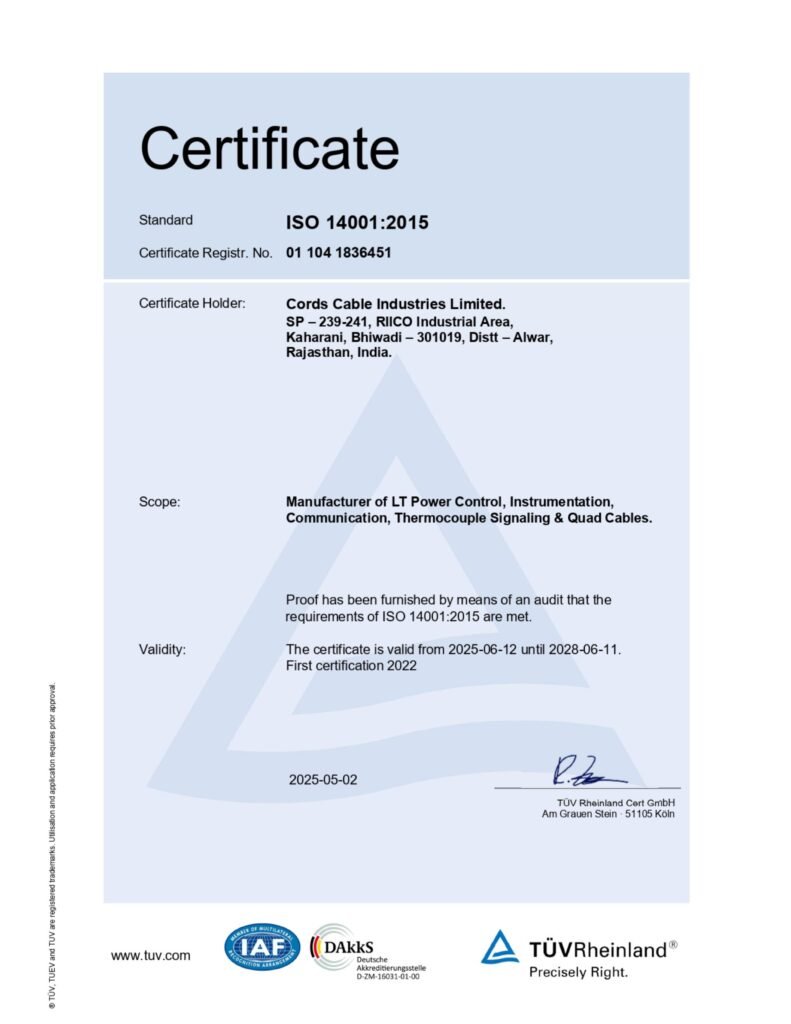 Kaharani ISO 14001:2015