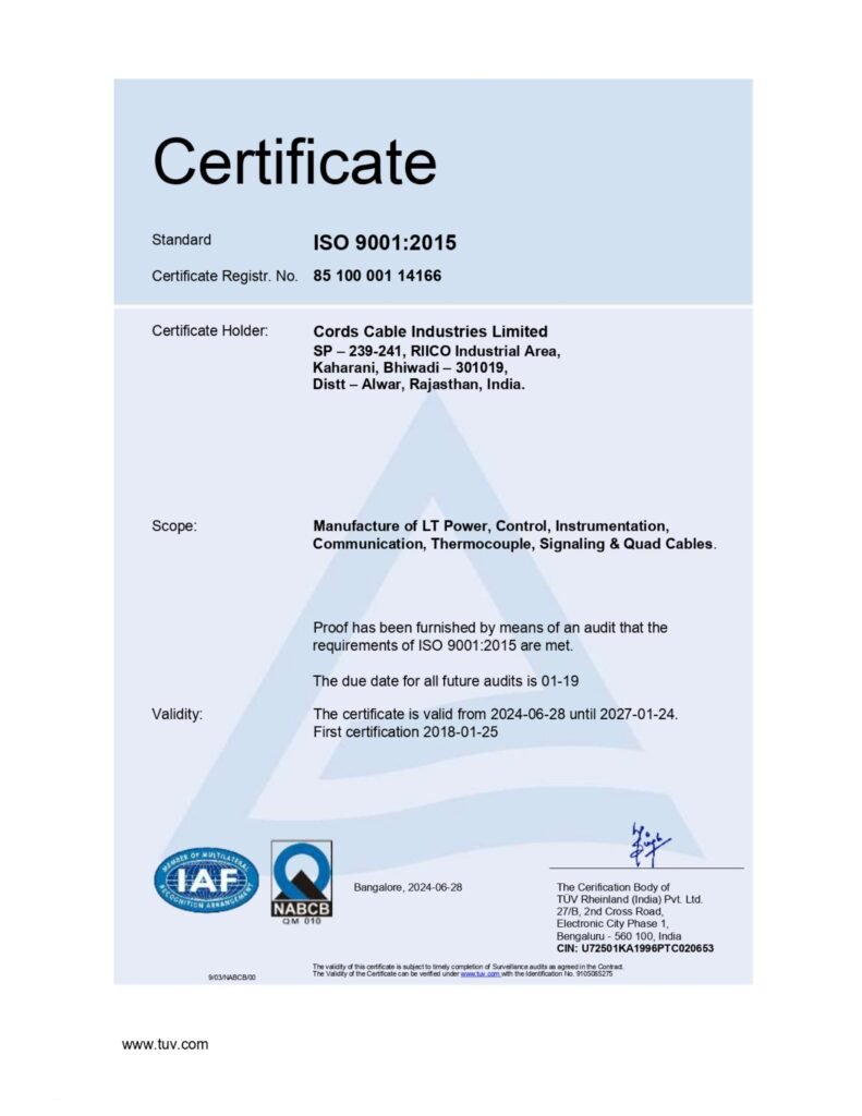 Kaharani ISO 9001:2015